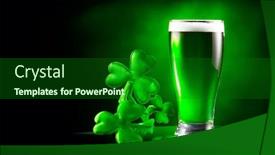  Presentation with dark green - Presentation theme having st-patrick-s-day-green background and a forest green colored foreground