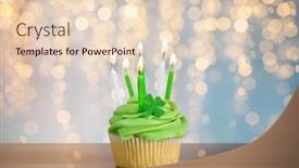  Presentation with green lights - Presentation design consisting of st-patricks-day-birthday-holidays background and a lemonade colored foreground