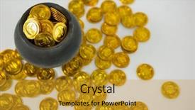  Presentation with white gold - Cool new theme with st patricks day pot filled backdrop and a  colored foreground