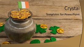  Presentation with irish - PPT layouts with st patricks day pot background and a  colored foreground
