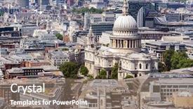  Presentation with paul - Presentation enhanced with st paul cathedral london uk background and a gray colored foreground