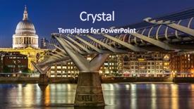  Presentation with millennium - Slides having st paul cathedral with millennium background and a ocean colored foreground