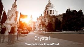  Presentation with paul - Audience pleasing presentation theme consisting of st-paul-s-cathedral backdrop and a coral colored foreground