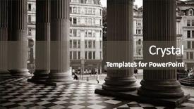  Presentation with old london - Amazing PPT theme having st pauls cathedral in london backdrop and a dark gray colored foreground