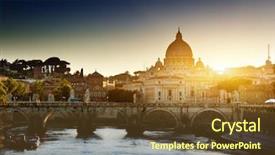 Presentation with vatican - Amazing PPT layouts having st peter basilica in vatican backdrop and a tawny brown colored foreground