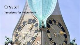  Presentation with peter - Cool new slides with st peter church in zurich backdrop and a light blue colored foreground