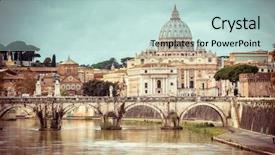  Presentation with peter - PPT theme having view of saint peter cathedral background and a lemonade colored foreground