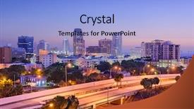  Presentation with orlando florida usa downtown city - Cool new presentation design with st petersburg florida usa downtown backdrop and a light blue colored foreground