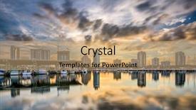  Presentation with florida - Slide deck having st petersburg florida usa downtown background and a coral colored foreground