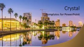  Presentation with florida - Amazing presentation theme having st petersburg florida usa skyline backdrop and a light blue colored foreground