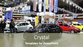  Presentation with automobile - Slide set having st-petersburg-russia-april-5 background and a gray colored foreground