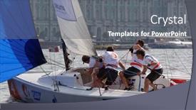  Presentation with champions league - Audience pleasing theme consisting of st-petersburg-russia-august-3 backdrop and a gray colored foreground