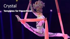  Presentation with circus show - Presentation theme having st-petersburg-russia-december-28 background and a wine colored foreground