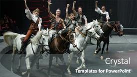  Presentation with circus show - Beautiful slide set featuring st-petersburg-russia-december-28 backdrop and a gray colored foreground