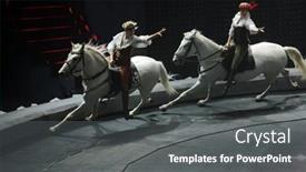  Presentation with circus show - Presentation theme featuring st-petersburg-russia-december-28 background and a dark gray colored foreground