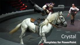  Presentation with circus show - Cool new slide set with st-petersburg-russia-december-28 backdrop and a dark gray colored foreground