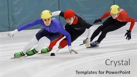  Presentation with skating - Beautiful presentation theme featuring st-petersburg-russia-february-18 backdrop and a light gray colored foreground