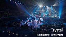  Presentation with opening ceremony - Theme consisting of st-petersburg-russia-february-22 background and a navy blue colored foreground