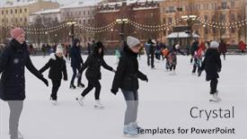  Presentation with russia city - PPT theme having st-petersburg-russia-february-4 background and a light gray colored foreground
