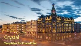  Presentation with avenue - Colorful slide deck enhanced with st-petersburg-russia-june-17 backdrop and a  colored foreground