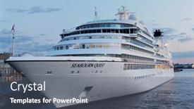  Presentation with cruise ship - PPT layouts consisting of st-petersburg-russia-may-17 background and a gray colored foreground