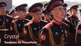  Presentation with patriotic - Audience pleasing slide deck consisting of st-petersburg-russia-may-9 backdrop and a wine colored foreground