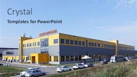  Presentation with manufacturing plant - Slides having st-petersburg-russia-september-24 background and a light blue colored foreground