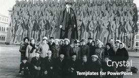  Presentation with ussr - Amazing PPT theme having st-petersburg-ussr-circa-1963 backdrop and a dark gray colored foreground