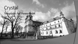  Presentation with bishop church - Cool new slide set with st stanislaus bishop church backdrop and a light gray colored foreground