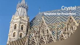  Presentation with austria politic - Presentation theme enhanced with st stephen's cathedral vienna austria background and a teal colored foreground