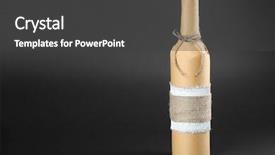  Presentation with valentine - Cool new PPT theme with valentine's day concept wine backdrop and a dark gray colored foreground