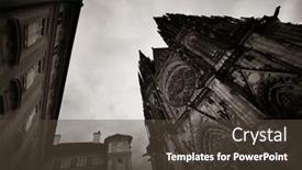  Presentation with czech republic - Amazing theme having st-vitus-cathedral-in-prague backdrop and a tawny brown colored foreground