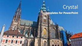  Presentation with prague - Colorful PPT theme enhanced with young couple in summer park listening music backdrop and a lemonade colored foreground