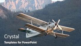  Presentation with air plane - PPT layouts enhanced with st-wolfgang-austria-july-7 background and a tawny brown colored foreground