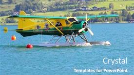  Presentation with air plane - Slide set consisting of st-wolfgang-austria-july-7 background and a light blue colored foreground