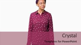  Presentation with african american grandmother - Colorful PPT layouts enhanced with staar - beautiful young african american woman backdrop and a violet colored foreground