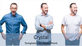  Presentation with multicultural senior citizen - Presentation theme enhanced with staar - collage of handsome senior hoary background and a  colored foreground