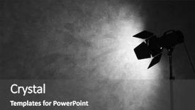  Presentation with empty space dance studio - Audience pleasing PPT layouts consisting of stabilisation - lighting equipment in empty photo backdrop and a  colored foreground