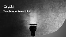  Presentation with lighting - Beautiful PPT layouts featuring stabilisation - lighting equipment in empty photo backdrop and a dark gray colored foreground
