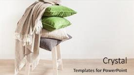  Presentation with gray - Audience pleasing slide deck consisting of stack - gray and green cushions throw backdrop and a lemonade colored foreground