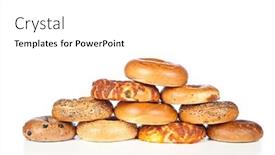  Presentation with white cheese - Colorful slide set enhanced with stack-of-assorted-fresh-flavorful backdrop and a white colored foreground