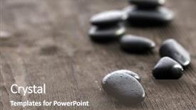  Presentation with black sea - PPT theme consisting of stack-of-black-sea-paddles background and a gray colored foreground