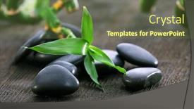  Presentation with black sea - Cool new slides with stack-of-black-sea-paddles backdrop and a tawny brown colored foreground