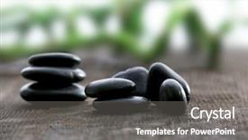  Presentation with black sea - Presentation featuring stack-of-black-sea-paddles background and a gray colored foreground