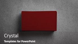  Presentation with business card - Colorful PPT theme enhanced with stack-of-blank-dark-red backdrop and a dark gray colored foreground