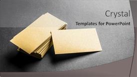  Presentation with name - Slide deck consisting of stack-of-blank-golden-business background and a light gray colored foreground