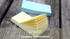  Presentation with note - Theme with stack-of-blank-note-paper background and a  colored foreground