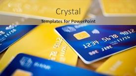  Presentation with digital banking - Cool new slides with stack-of-blue-and-yellow backdrop and a yellow colored foreground