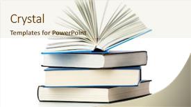  Presentation with stack - Slides featuring businesswoman with problems before computer in office background and a white colored foreground