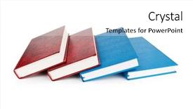  Presentation with stack books - Beautiful slide deck featuring stack of books isolated backdrop and a white colored foreground